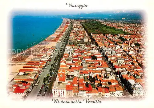 AK / Ansichtskarte Viareggio_Toscana_IT Panorama dall aereo 