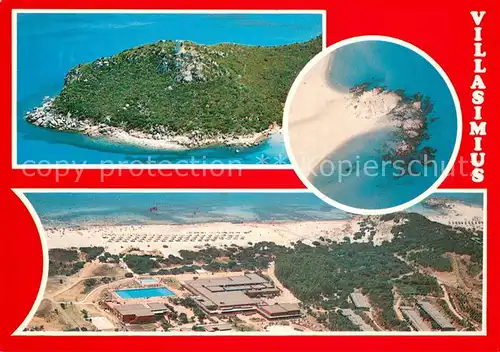 AK / Ansichtskarte Villasimius_Sardegna_IT Fliegeraufnahmen 