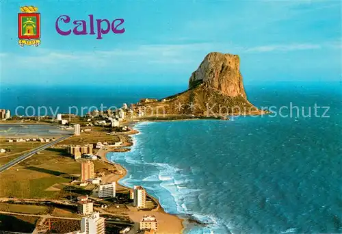 AK / Ansichtskarte Calpe_Alicante_ES Vista aerea del Penon de Ifach 