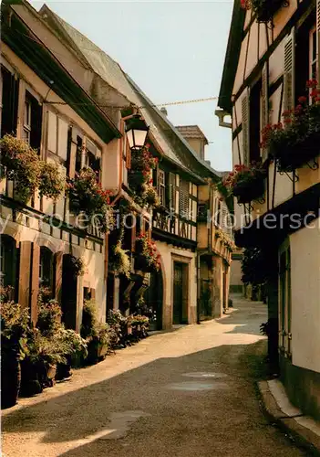 AK / Ansichtskarte Ribeauville_Haut_Rhin_Alsace_68 Blumengeschmueckte Fachwerkhaeuser 