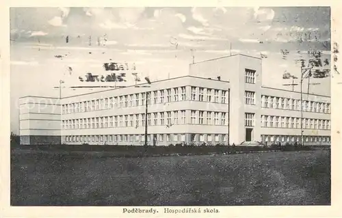 AK / Ansichtskarte Podebrad Hospodarska skola Podebrad