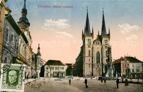 AK / Ansichtskarte Chrudim_Crudim_CZ Hlavni namesti 