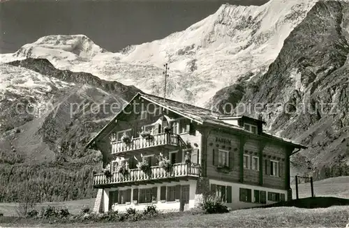 AK / Ansichtskarte Saas Fee Alphubel u. Taeschhorn Saas Fee