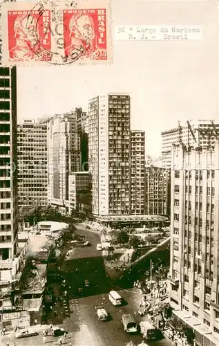 AK / Ansichtskarte Largo_da_Carioca_Rio_de_Janeiro_Brazil Teilansicht Verkehr 