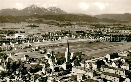 AK / Ansichtskarte Freilassing Fliegeraufnahme Panorama Freilassing