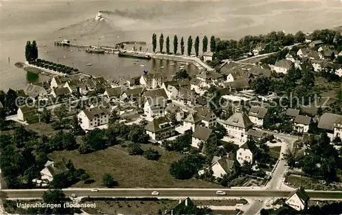 AK / Ansichtskarte Unteruhldingen_Bodensee Fliegeraufnahme Gesamtansicht 