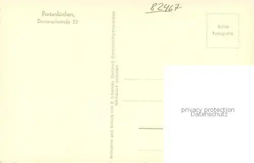 AK / Ansichtskarte Partenkirchen Dreitorspitzstrasse 33 Haus Aussenansicht Partenkirchen