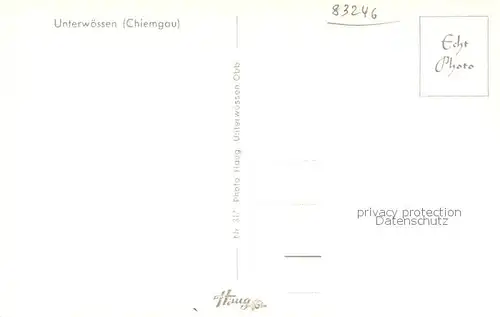 AK / Ansichtskarte Unterwoessen Haus Aussenansicht m. Kirche Unterwoessen