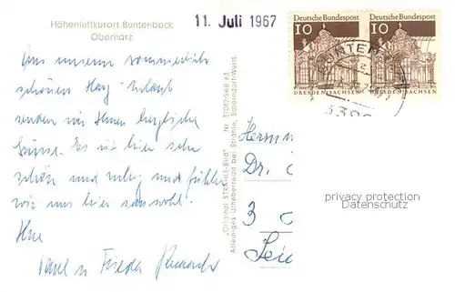 AK / Ansichtskarte Buntenbock Fliegeraufnahme Gesamtansicht Buntenbock