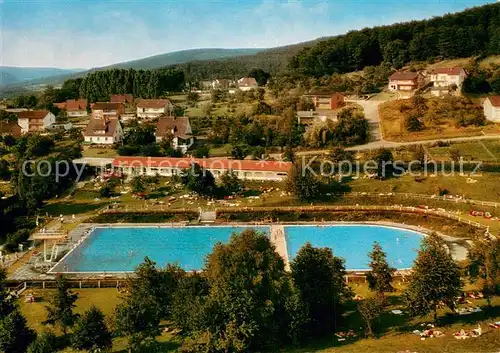 AK / Ansichtskarte Moenchberg_Spessart Spessartbad Freibad Erholungsort Moenchberg Spessart