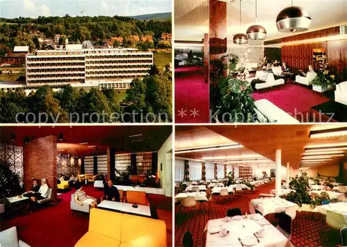AK / Ansichtskarte Bad_Schwalbach Kurklinik Pitzer KG Speisesaal Aufenthaltsraum Bad_Schwalbach