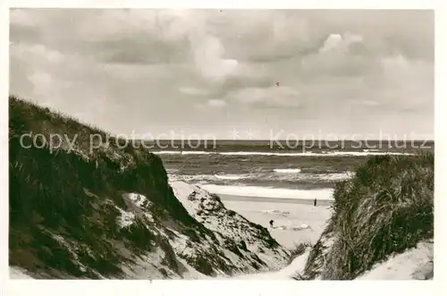 AK / Ansichtskarte Insel_Sylt Duenendurchblick Insel_Sylt