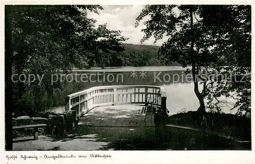 AK / Ansichtskarte Ukleisee Angelbruecke Ukleisee