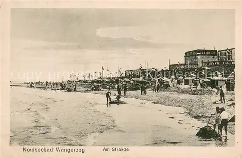 AK / Ansichtskarte Wangerooge_Nordseebad Am Strande Wangerooge_Nordseebad