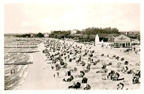 AK / Ansichtskarte Groemitz_Ostseebad Strandpartie Groemitz_Ostseebad