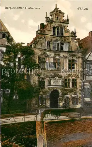 AK / Ansichtskarte Stade_Niederelbe Buergermeister Hintzehaus Stade Niederelbe