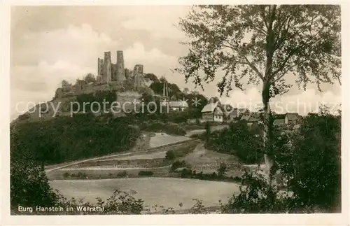 AK / Ansichtskarte Bad_Sooden Allendorf Burg Hanstein im Werratal Bad_Sooden Allendorf