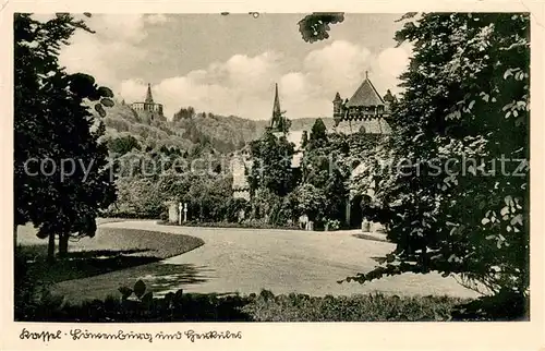 AK / Ansichtskarte Kassel Loewenburg mit Herkules Kassel