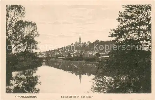 AK / Ansichtskarte Frankenberg_Eder Partie an der Eder Frankenberg Eder