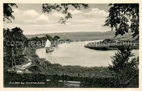 AK / Ansichtskarte Itzehoe Die Stoer bei Amoenenhoehe Itzehoe