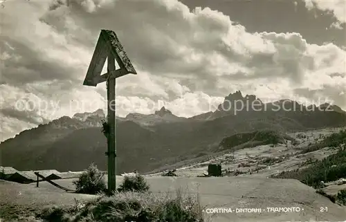 AK / Ansichtskarte Cortina_d_Ampezzo Dintorni Tramonto Cortina_d_Ampezzo