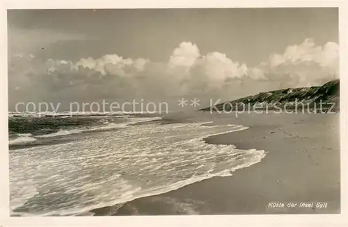 AK / Ansichtskarte Insel_Sylt Kueste Insel_Sylt