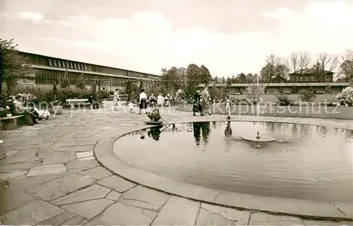 AK / Ansichtskarte Neumuenster__Schleswig Holstein Park der Textilfachschule 