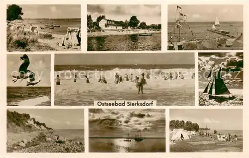AK / Ansichtskarte Sierksdorf_Ostseebad Teilansichten Steilkuesten Strandpartien Sierksdorf_Ostseebad