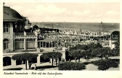 AK / Ansichtskarte Travemuende_Ostseebad Blick auf den Casinogarten Travemuende_Ostseebad