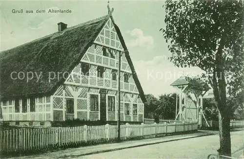 AK / Ansichtskarte Altenlande_Kirschenlande Fachwerkhaus Altenlande_Kirschenlande