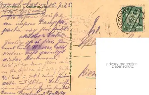 AK / Ansichtskarte Cuxhaven_Nordseebad Strandleben bei Kugelbake Cuxhaven_Nordseebad