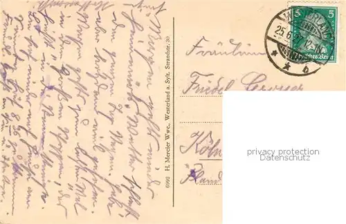 AK / Ansichtskarte Westerland_Sylt Wellenspiel Westerland_Sylt