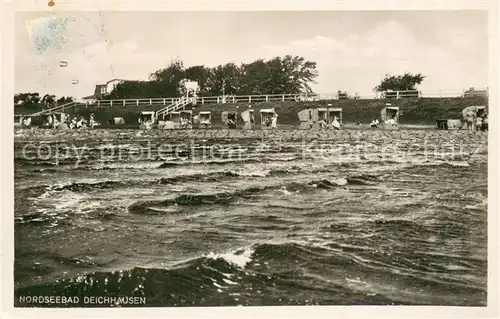 AK / Ansichtskarte Deichhausen_Buesum_Nordseebad Panorama 