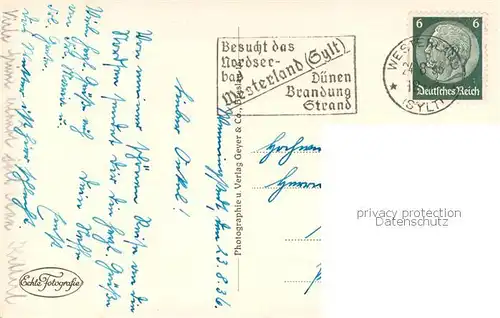 AK / Ansichtskarte Wenningstedt_Sylt Strandpartien Wenningstedt_Sylt