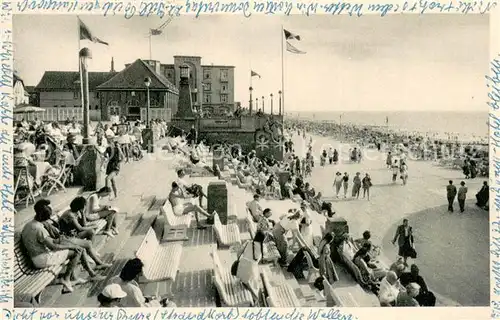 AK / Ansichtskarte Westerland_Sylt Strand Promenade Westerland_Sylt