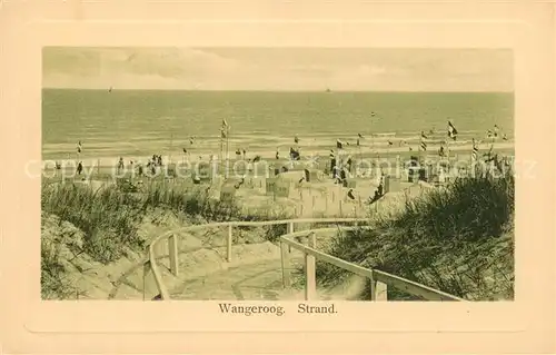 AK / Ansichtskarte Wangerooge_Nordseebad Strandpartie Wangerooge_Nordseebad