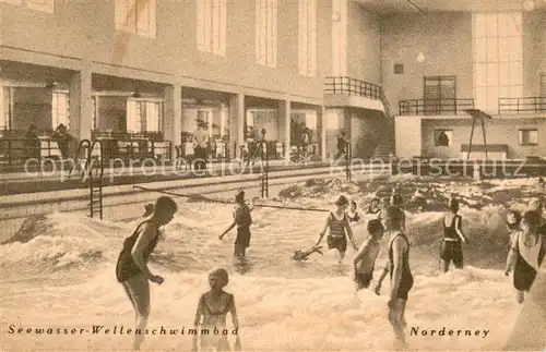 AK / Ansichtskarte Norderney_Nordseebad Seewasser Wellenschwimmbad Norderney_Nordseebad