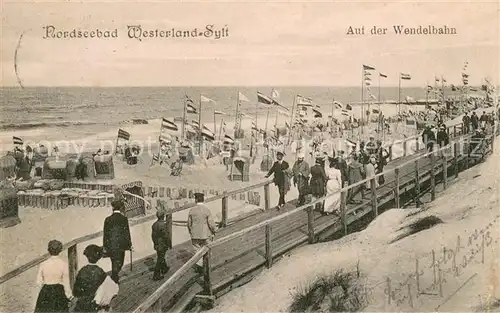 AK / Ansichtskarte Westerland_Sylt Auf der Wendelbahn Westerland_Sylt