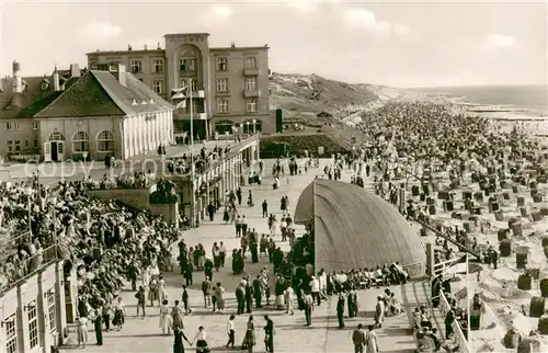 AK / Ansichtskarte Westerland_Sylt Kurpromenade Westerland_Sylt
