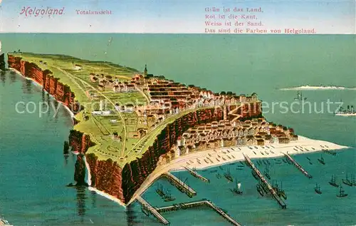 AK / Ansichtskarte Helgoland Totalansicht Helgoland