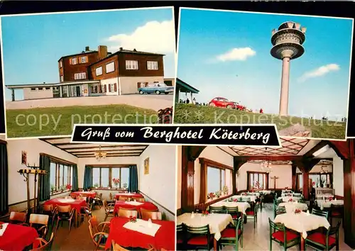 AK / Ansichtskarte Koeterberg Berghotel Gaststaette Koeterberg
