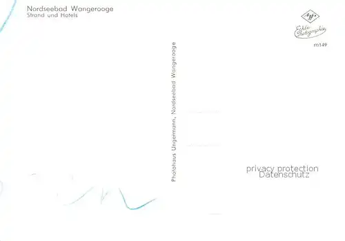 AK / Ansichtskarte Wangerooge_Nordseebad Strand und Hotels Wangerooge_Nordseebad