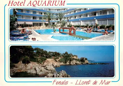 AK / Ansichtskarte Lloret_de_Mar Hotel Aquarium Fenals Kuestenpanorama Lloret_de_Mar