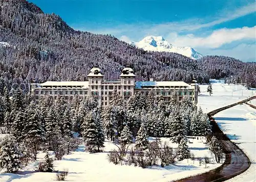 AK / Ansichtskarte St_Moritz_GR Parkhotel Kurhaus Winterlandschaft Alpen St_Moritz_GR