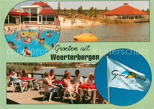 AK / Ansichtskarte Weert__NL Ferienpark Gran Dorado Weerterbergen Restaurant Terrasse Swimming Pool Badestrand 