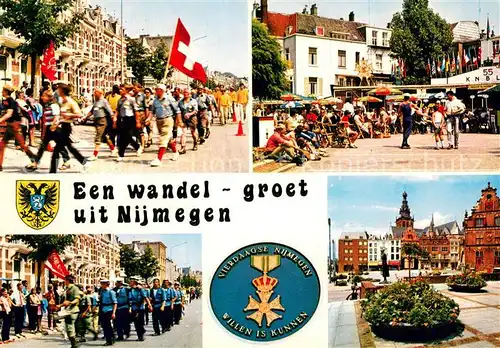 AK / Ansichtskarte Nijmegen_NL een wandel Festumzug Stadtzentrum 