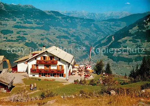 AK / Ansichtskarte Tschagguns_Vorarlberg Alpengasthof Pension Grabs Alpenpanorama Tschagguns Vorarlberg