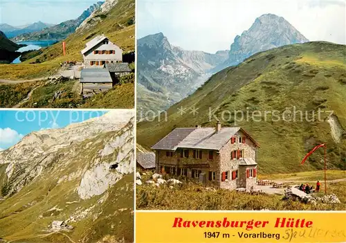 AK / Ansichtskarte Dalaas Ravensburger Huette Berghaus Alpen Lechquellengebirge Dalaas