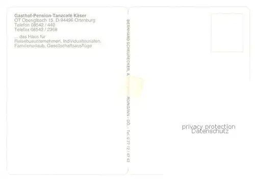 AK / Ansichtskarte Oberiglbach Gasthof Pension Kaeser Gastraum Tanzcafe Gesamtansicht Oberiglbach