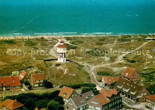 AK / Ansichtskarte Langeoog_Nordseebad Fliegeraufnahme mit Leuchtturm Langeoog_Nordseebad